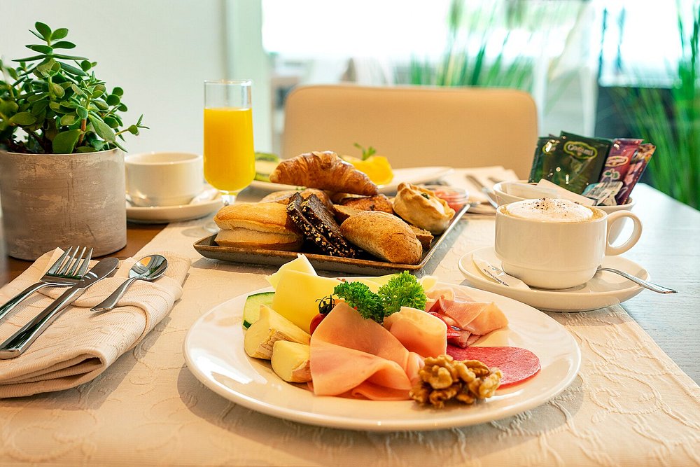 Breakfast served at the table