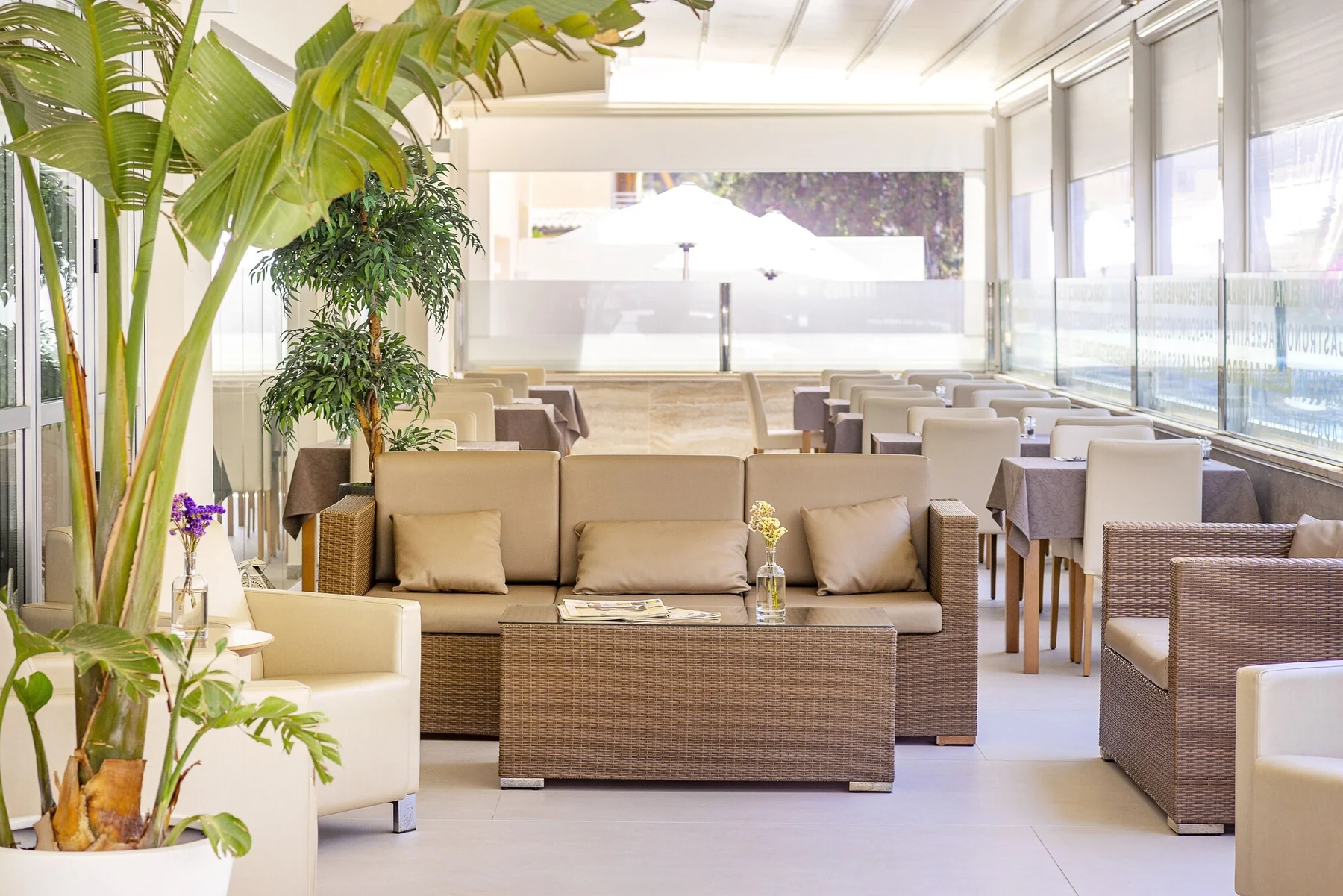Terrace and seating area