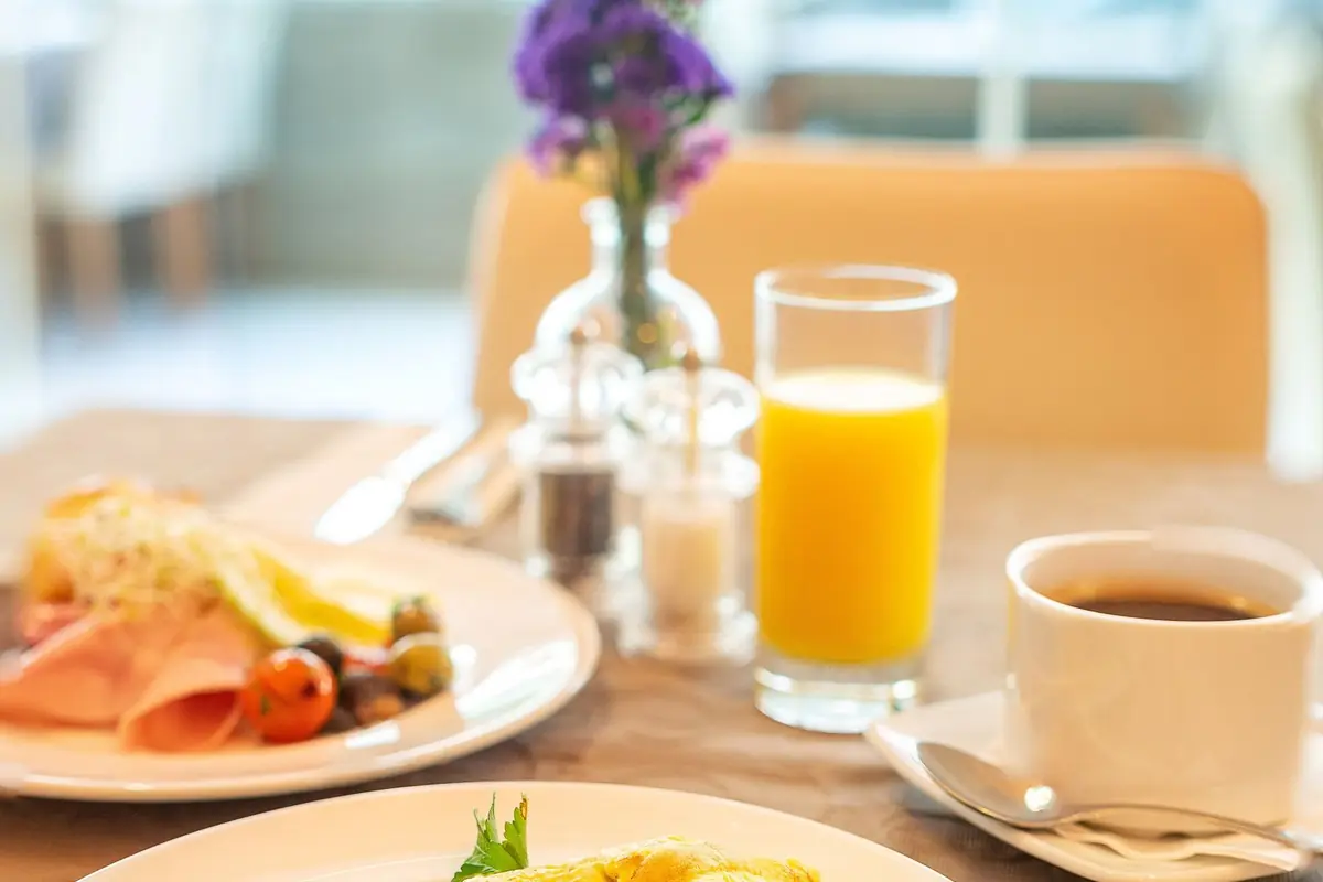 Breakfast served at The Sky Hotel